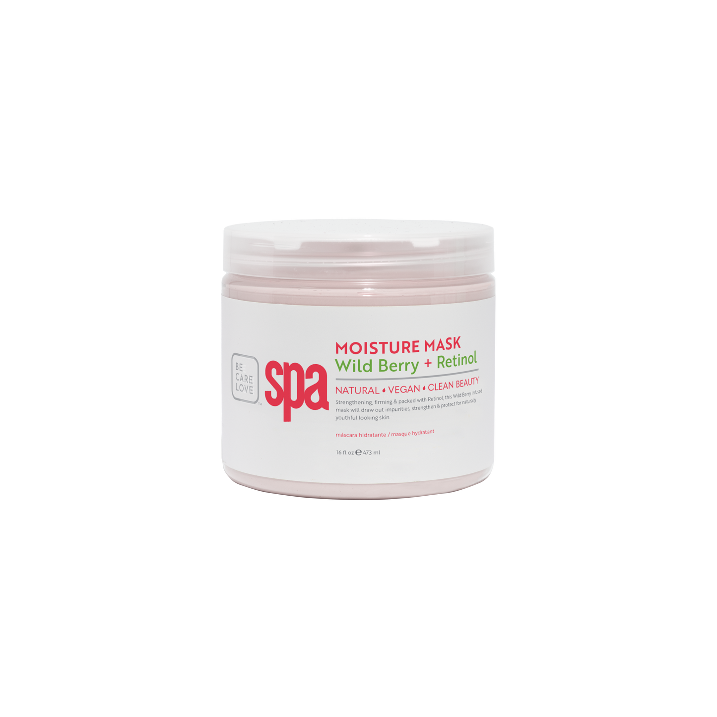 Fruity Wild Berry and Retinol Moisture Mask – Revitalizing Vegan Clay Treatment