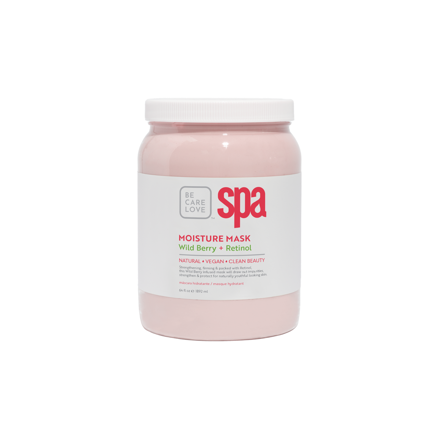 Fruity Wild Berry and Retinol Moisture Mask – Revitalizing Vegan Clay Treatment