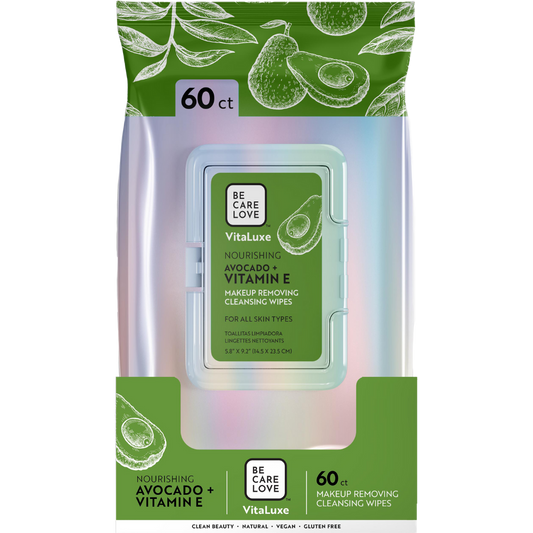 VitaLuxe Nourishing Avocado + Vitamin E Makeup Removing Cleansing Wipes
