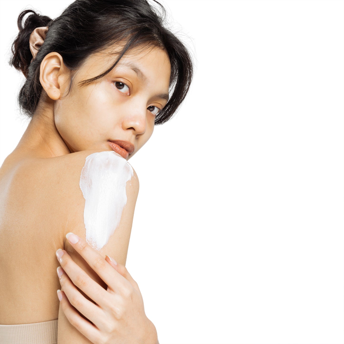 Natural brightening lotion with mandarin and aloe vera