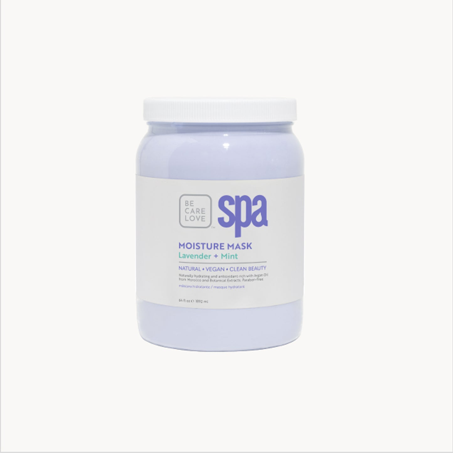 Soothing lavender mint clay mask for dry, stressed skin