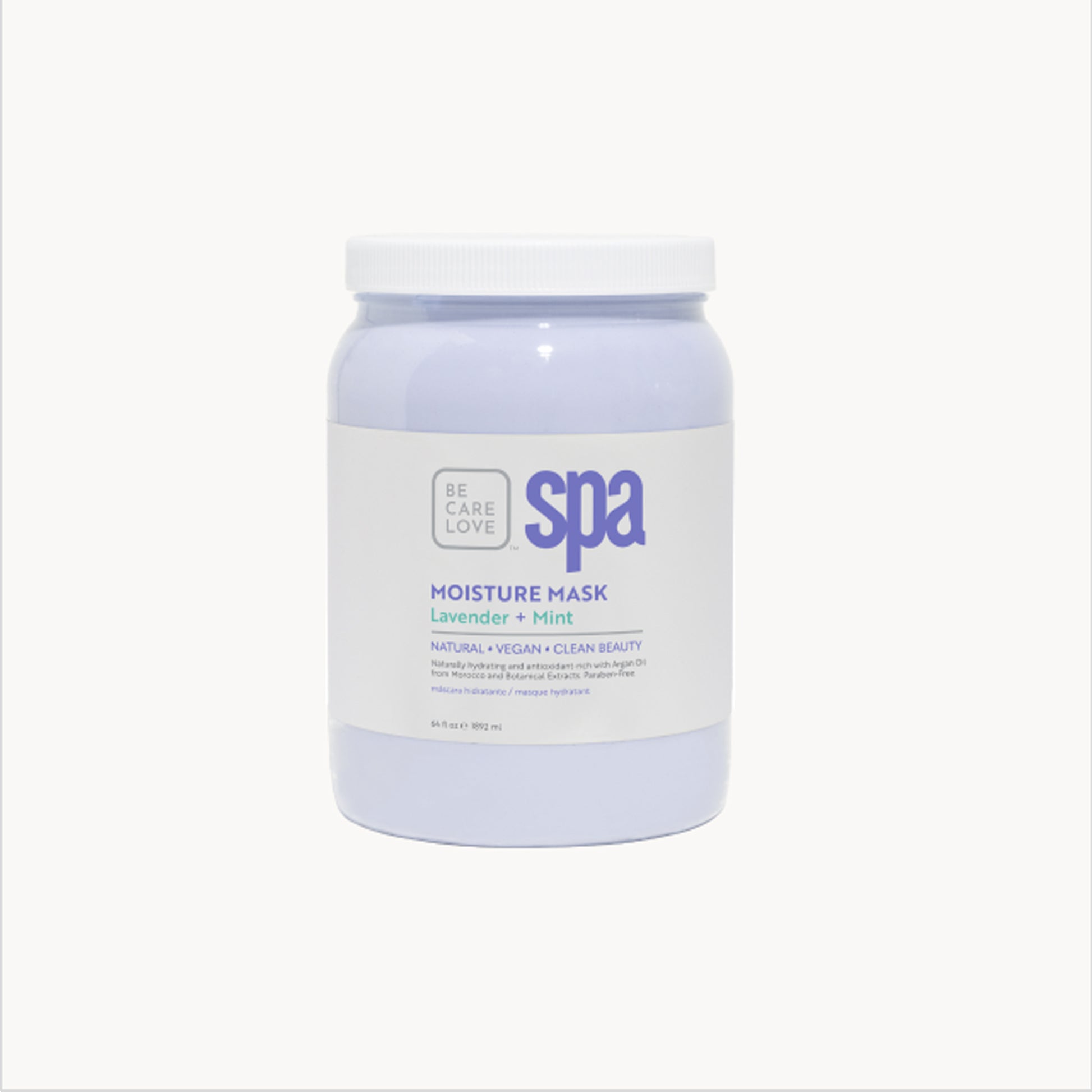 Soothing lavender mint clay mask for dry, stressed skin