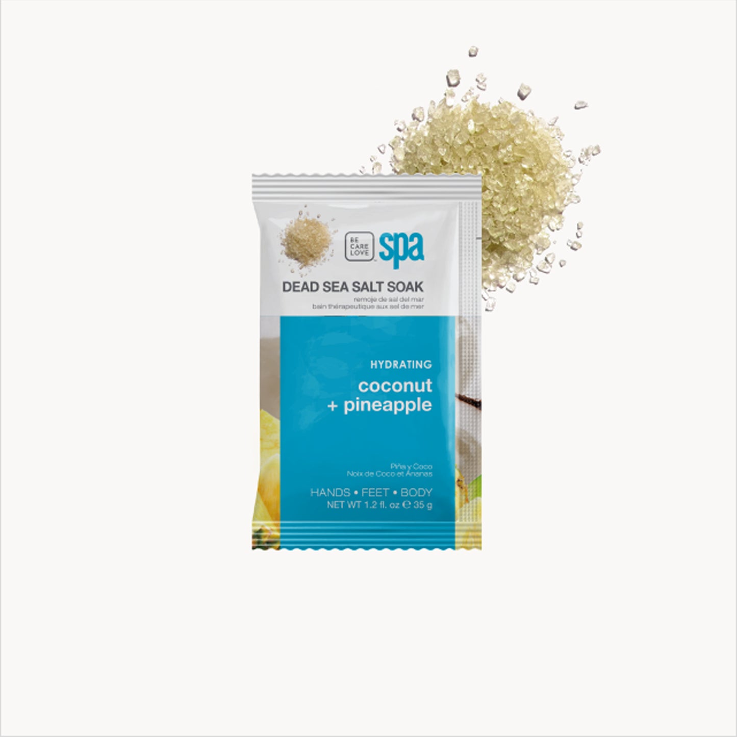 Coconut and pineapple 4-step hydrating manicure and pedicure set
