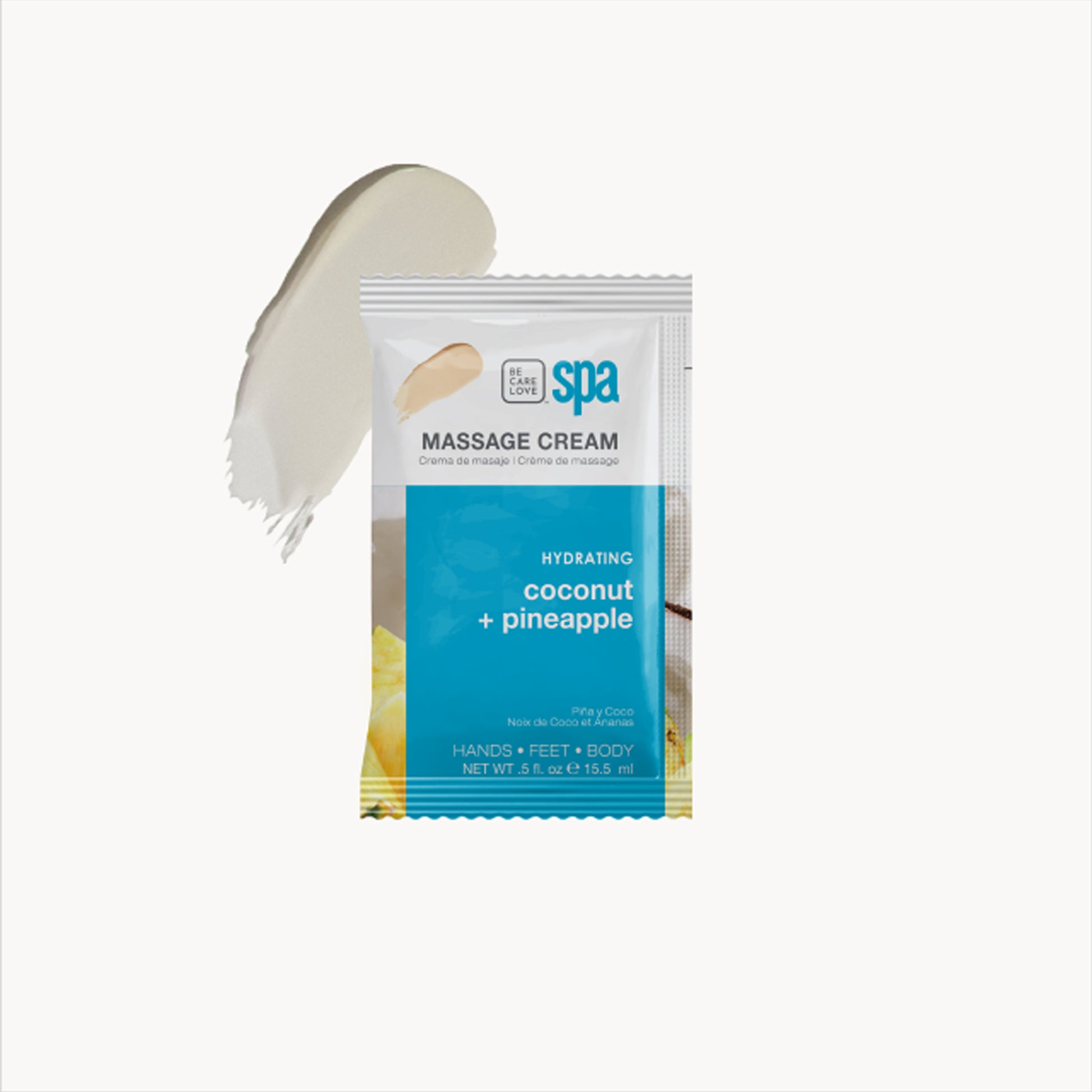Coconut and pineapple 4-step hydrating manicure and pedicure set