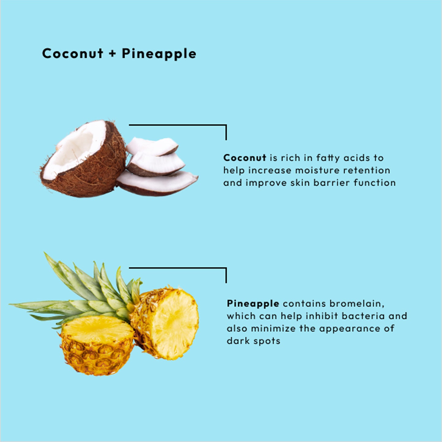 Coconut and pineapple 4-step hydrating manicure and pedicure set
