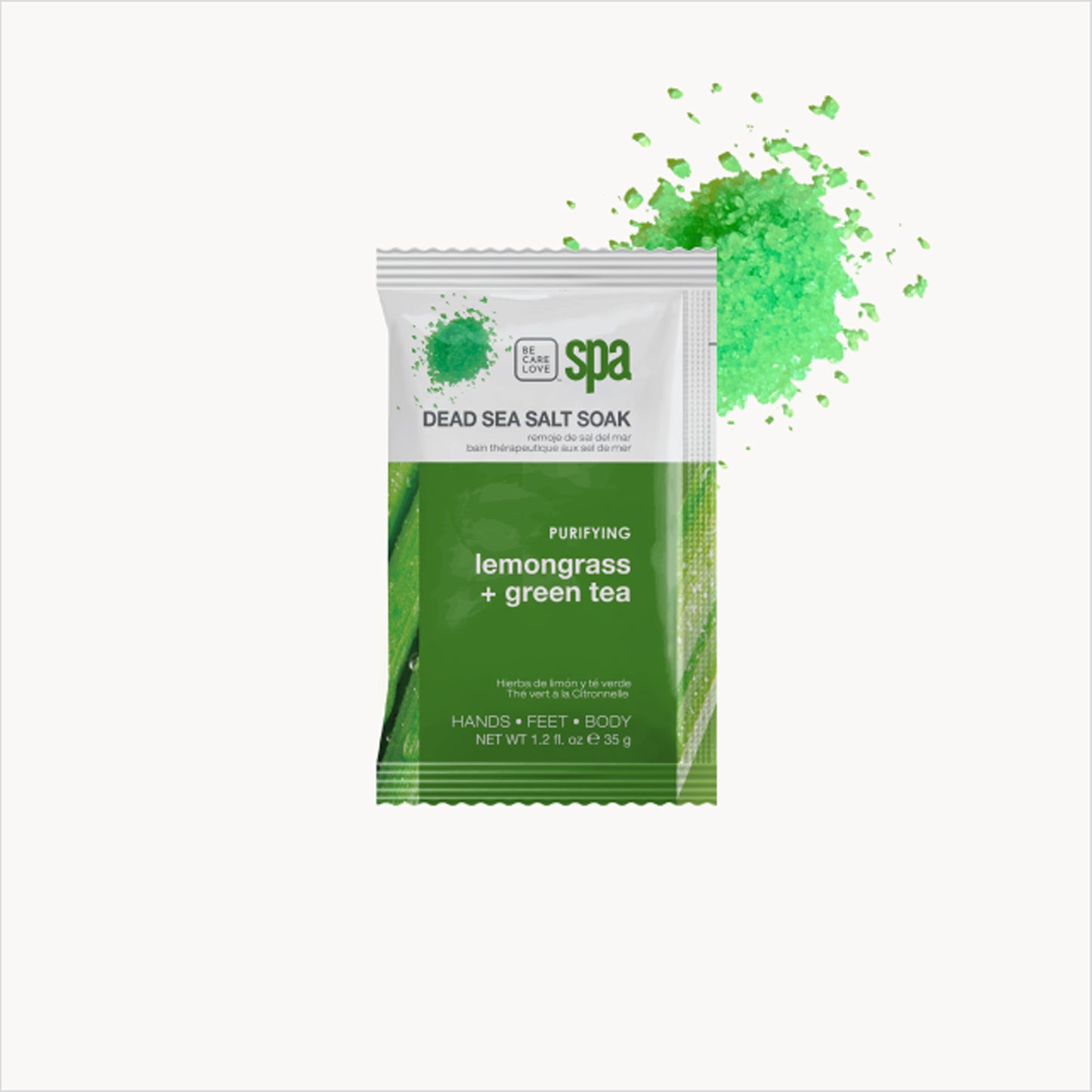 Lemongrass and green tea 4-step purifying manicure and pedicure set