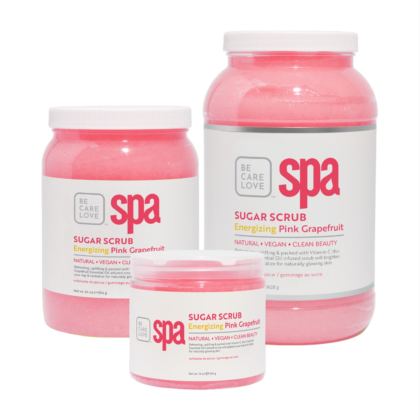 Botanical sugar scrub with pink grapefruit and argan oil for exfoliating and moisturizing skin