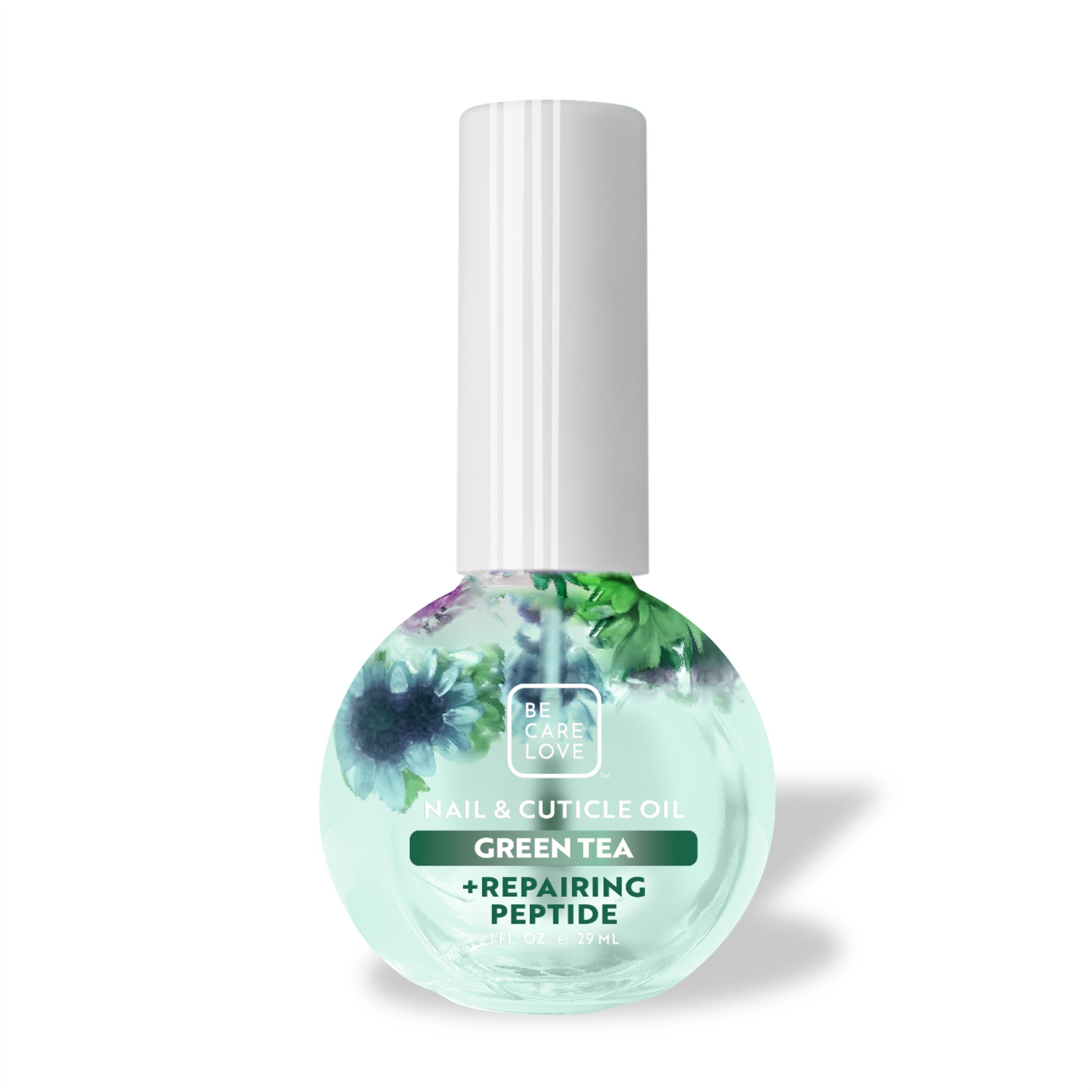 Hydrating nail and cuticle oil with green tea and nourishing peptides