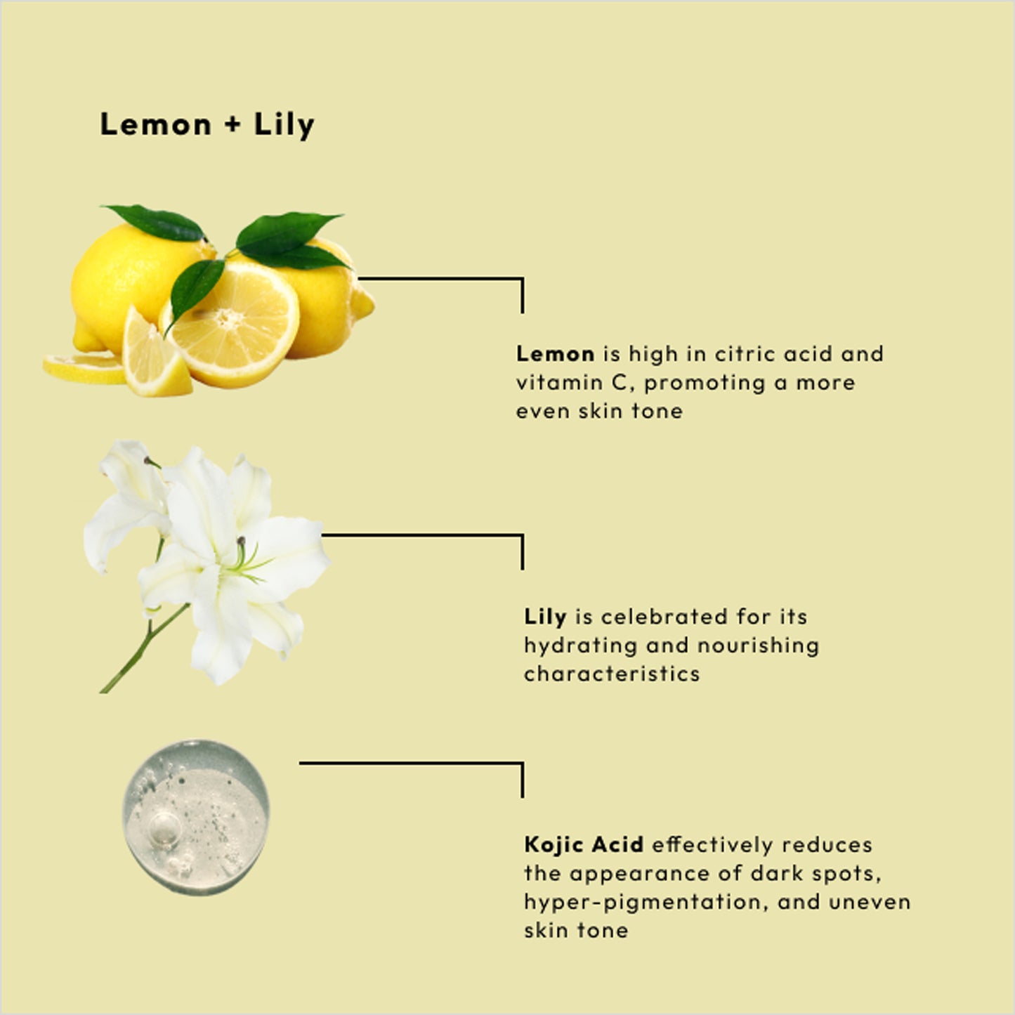 Lemon and kojic acid 4-step brightening manicure and pedicure set