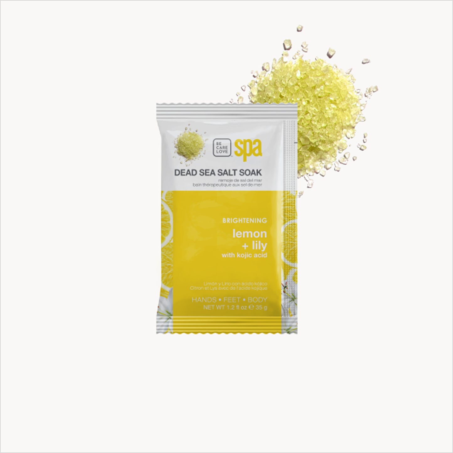 Lemon and kojic acid 4-step brightening manicure and pedicure set