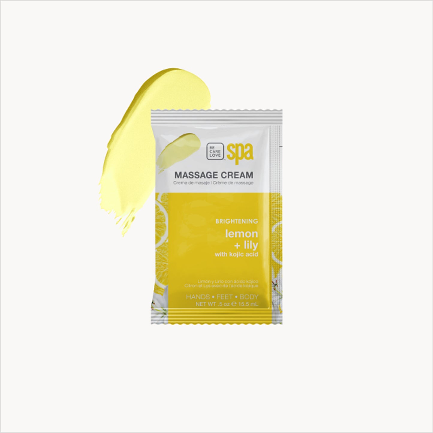 Lemon and kojic acid 4-step brightening manicure and pedicure set