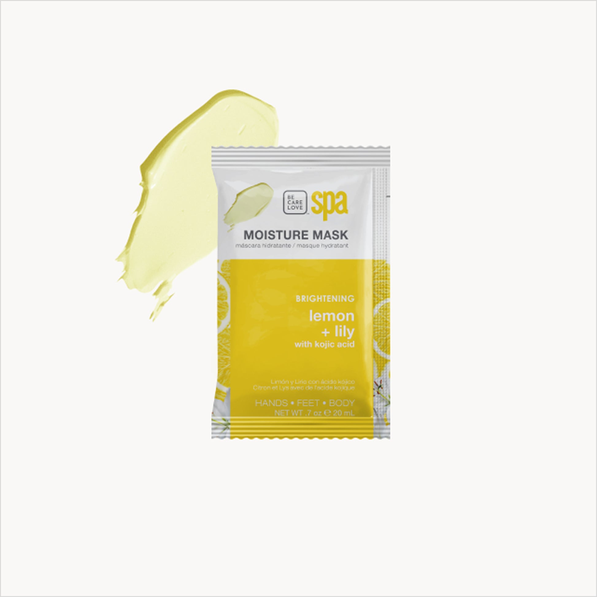 Lemon and kojic acid 4-step brightening manicure and pedicure set