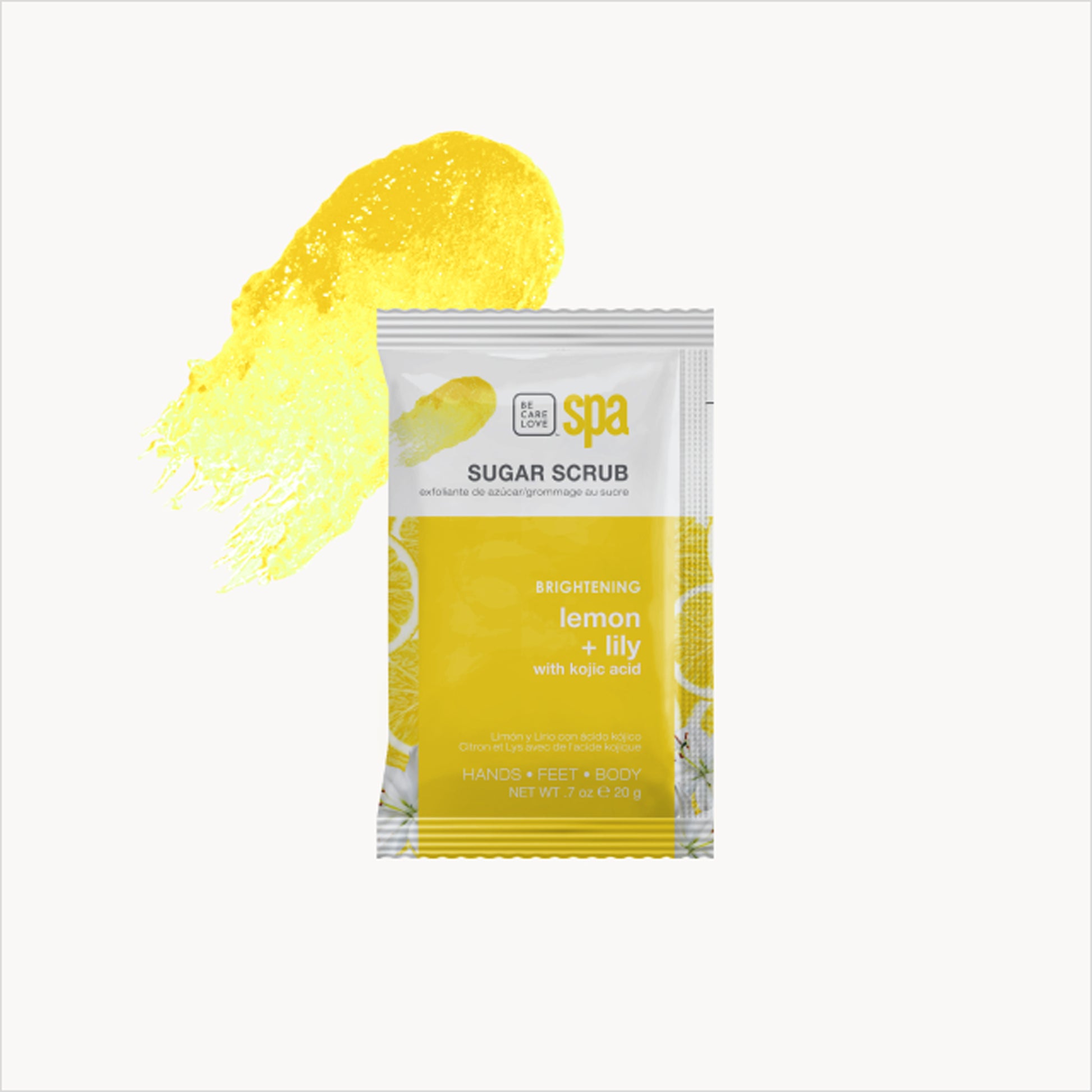 Lemon and kojic acid 4-step brightening manicure and pedicure set