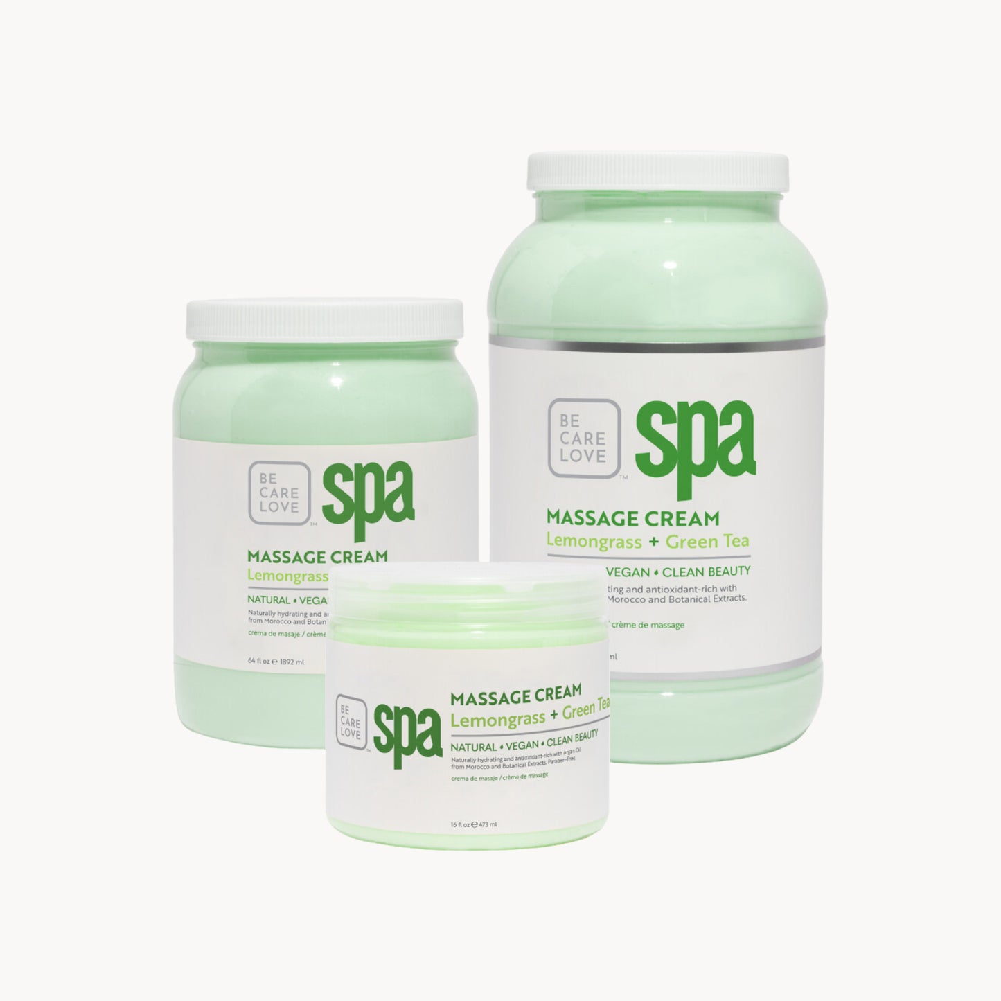 Moisturizing massage cream with lemongrass and green tea