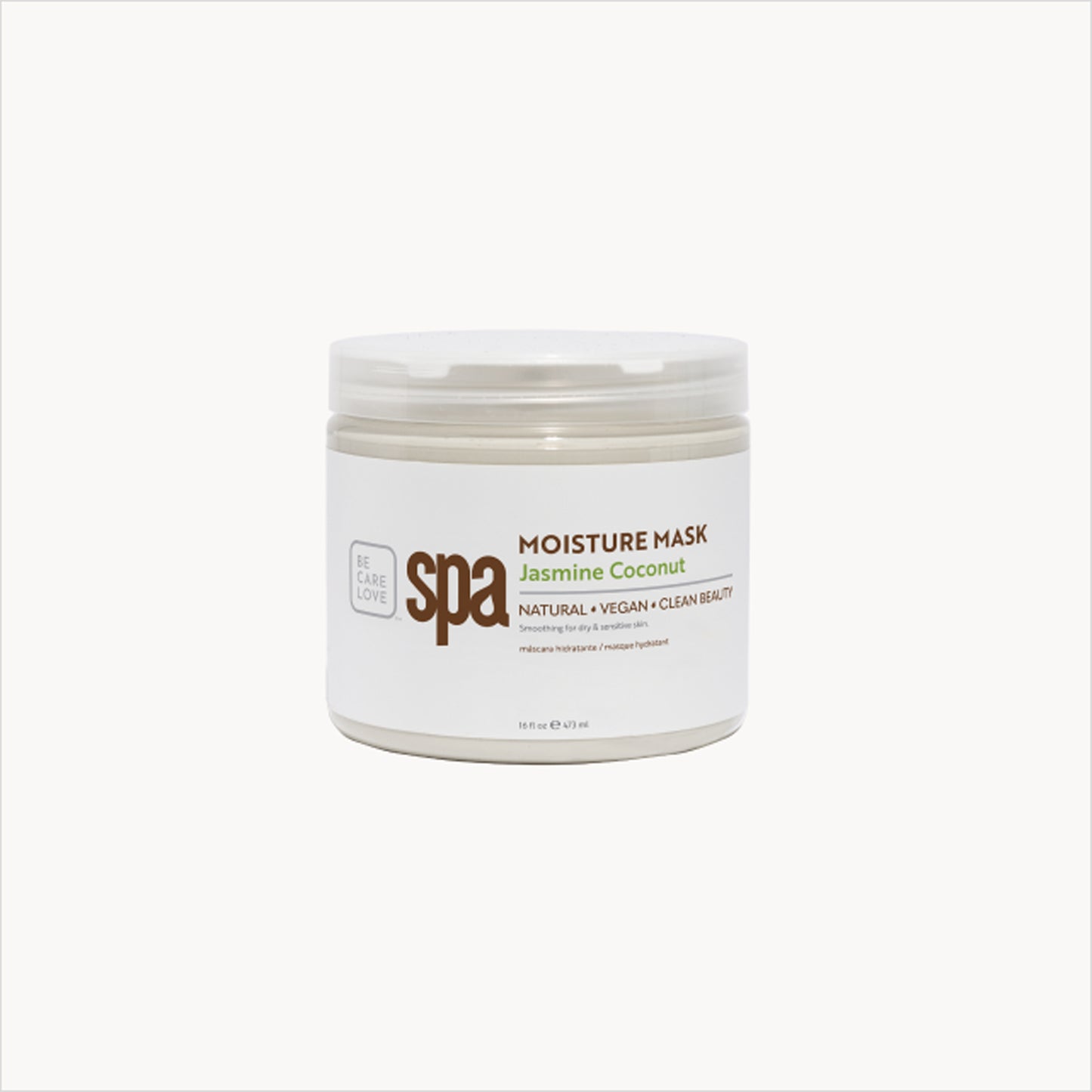 Smoothing jasmine and coconut clay mask with rice extract