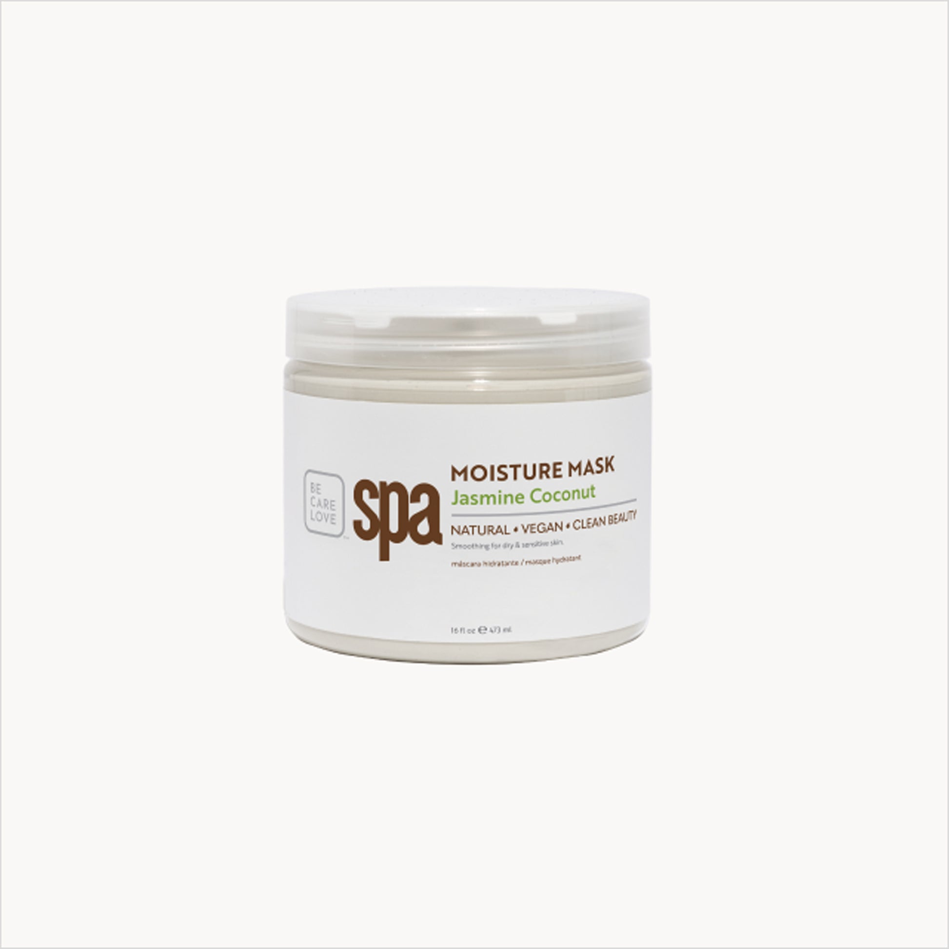 Smoothing jasmine and coconut clay mask with rice extract