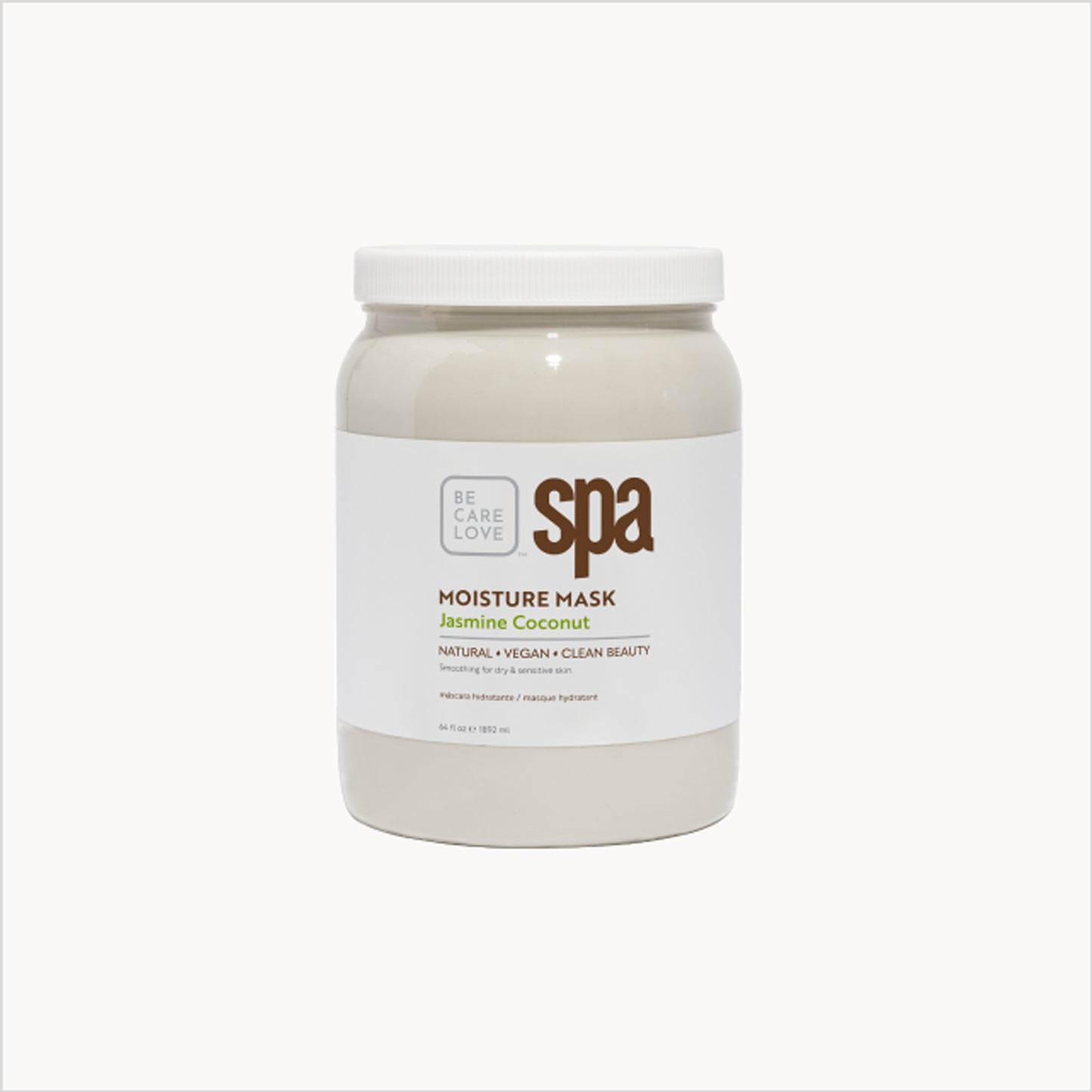 Smoothing jasmine and coconut clay mask with rice extract