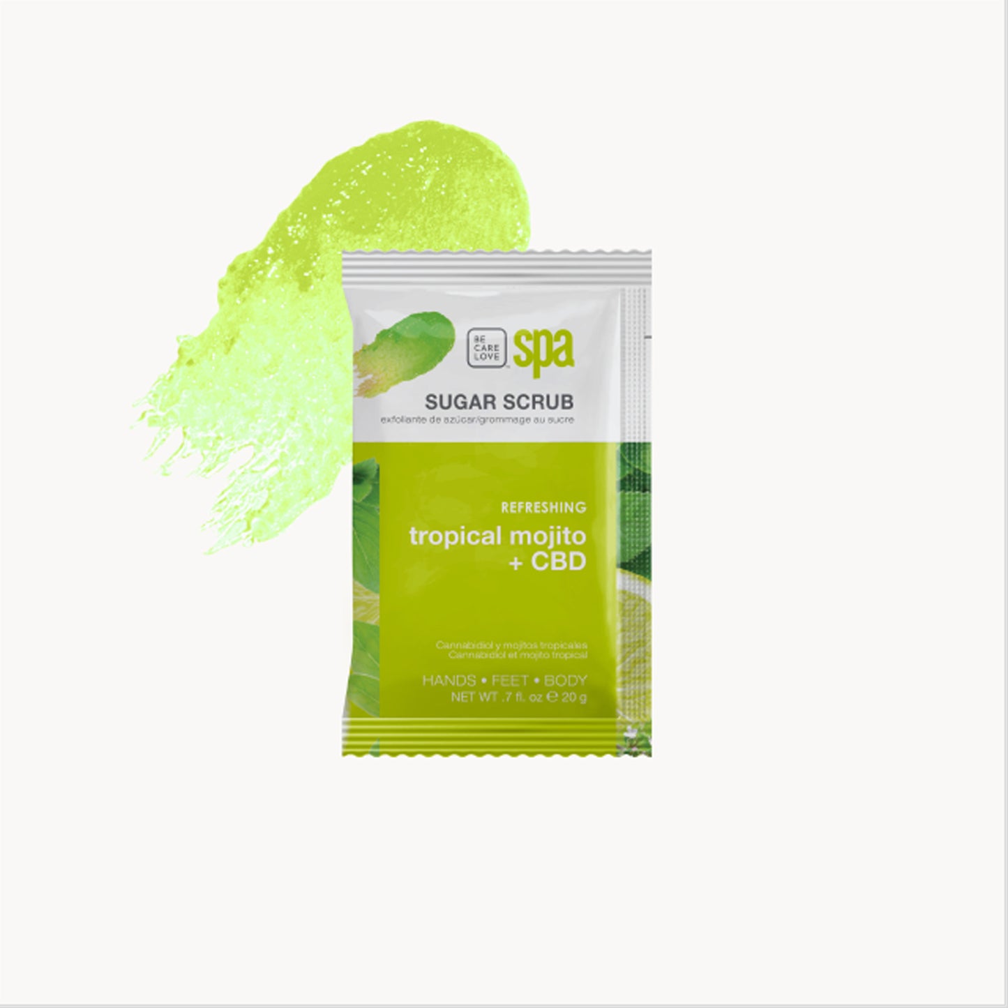 Mint and lime 4-step refreshing manicure and pedicure set