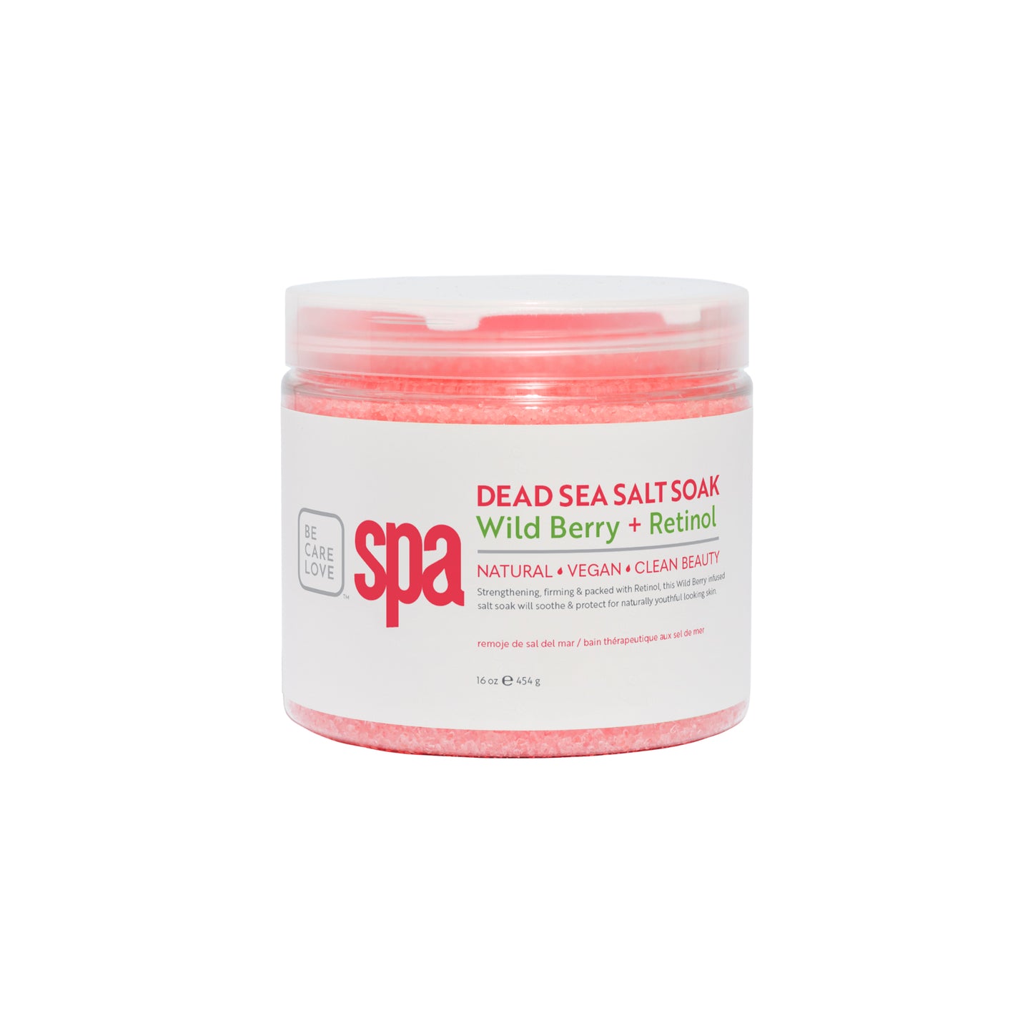 Detoxifying bath soak with Wild Berry and Retinol