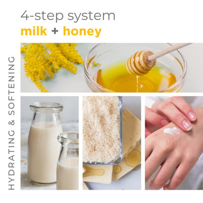 Ultra-Moisturizing Milk + Honey with White Chocolate 4-in-1 Packet Box Set