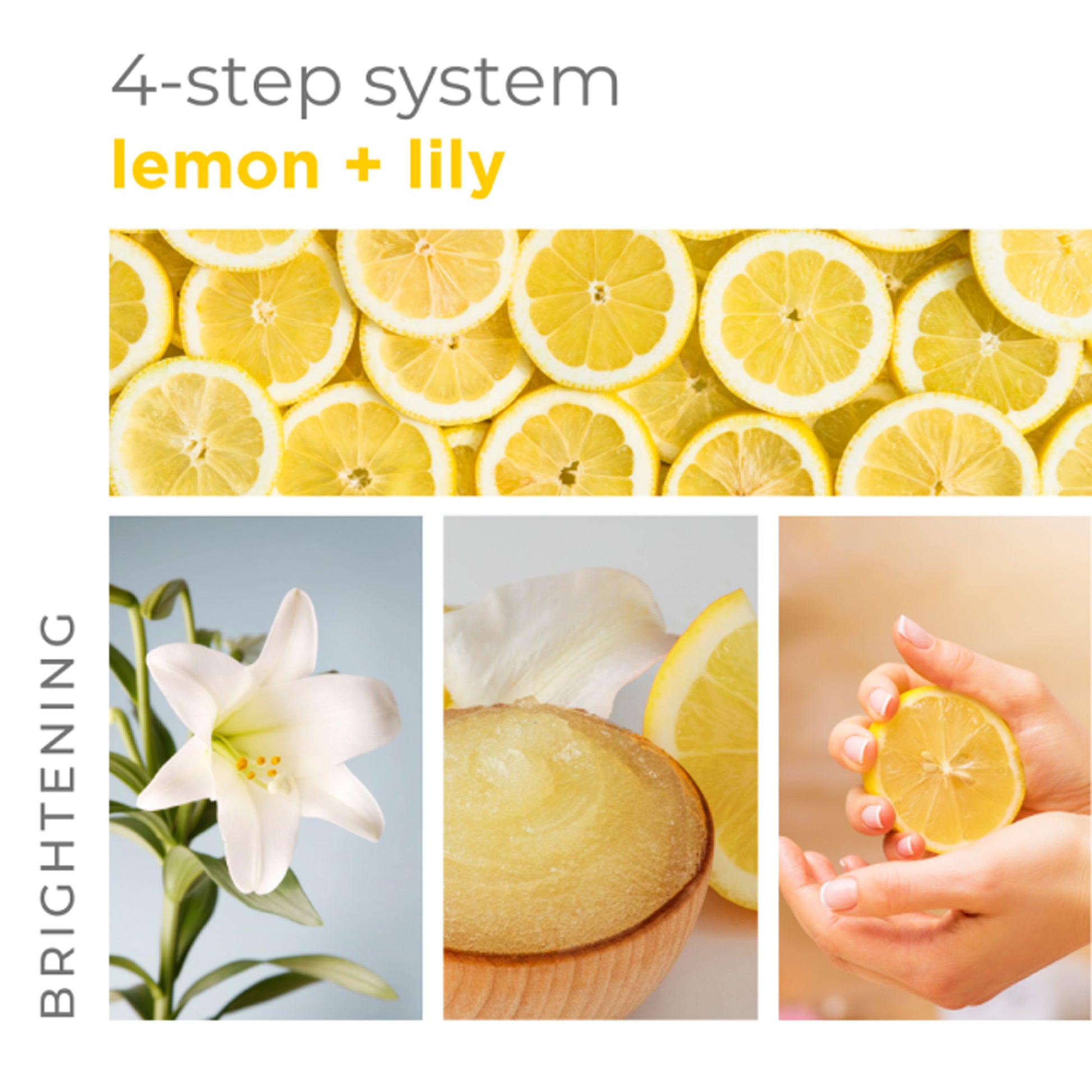 Brightening clay mask with lemon, lily, and organic shea butter