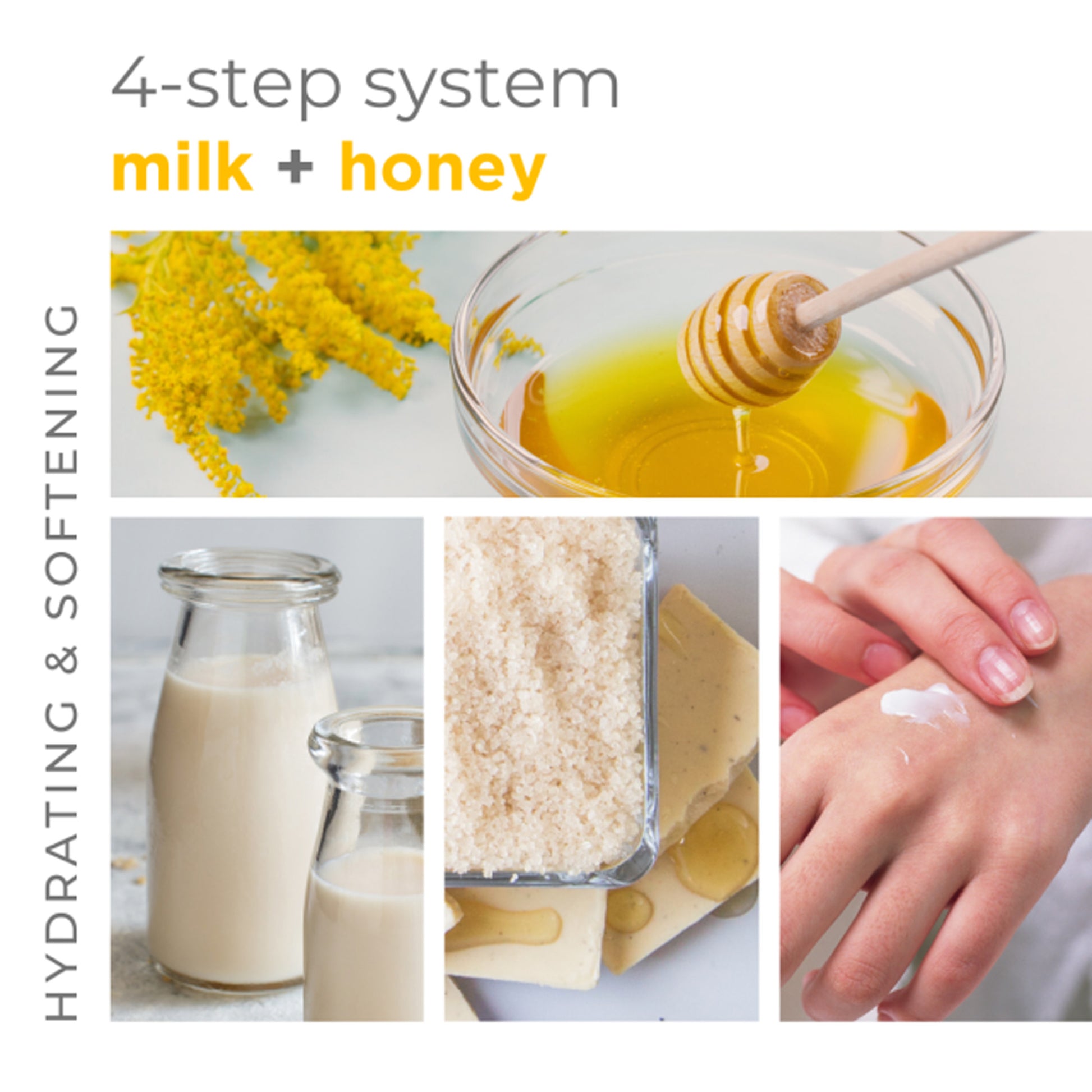 Moisturizing milk and honey clay mask with white chocolate