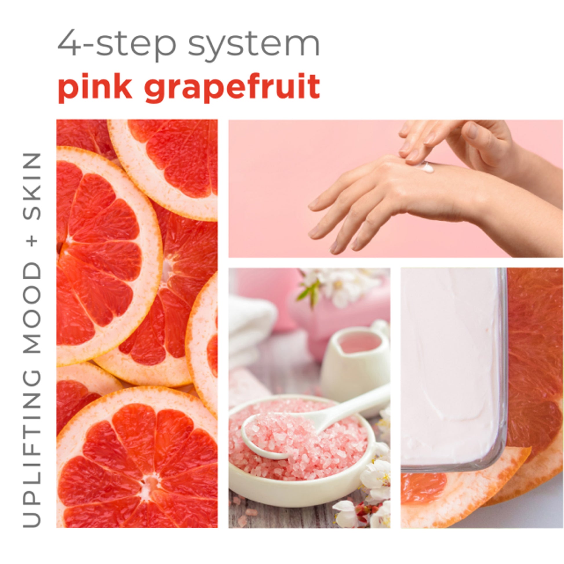 Uplifting pink grapefruit clay mask with argan oil