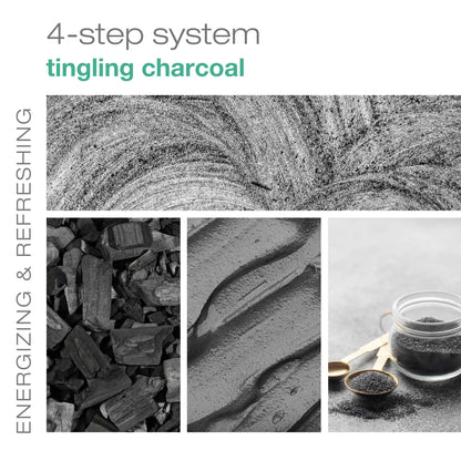 Energizing Dead Sea salt soak with charcoal, mint, and ginger