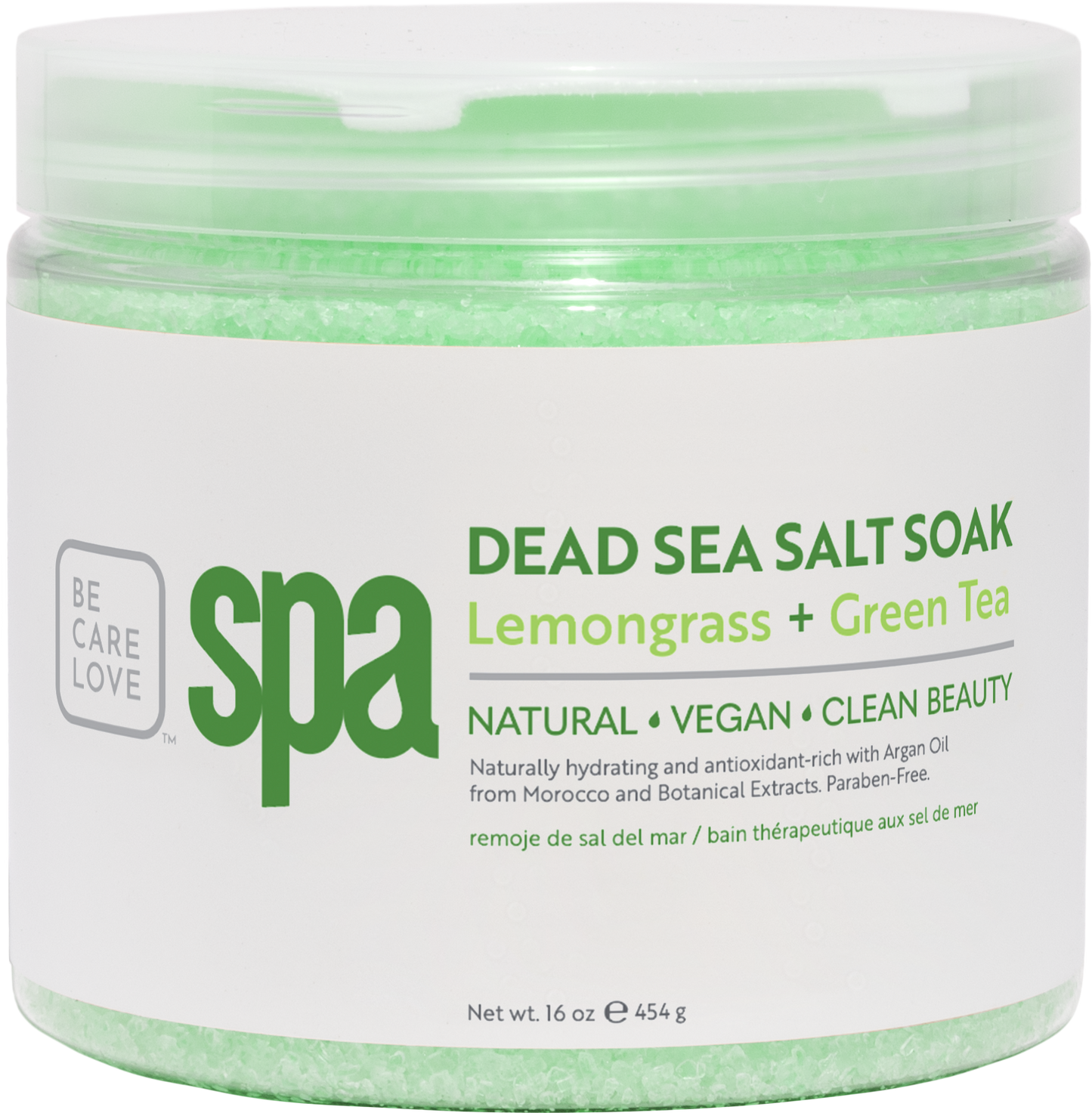 Purifying Lemongrass + Green Tea Dead Sea Salt Soak