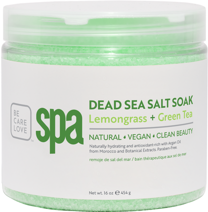 Purifying Lemongrass + Green Tea Dead Sea Salt Soak
