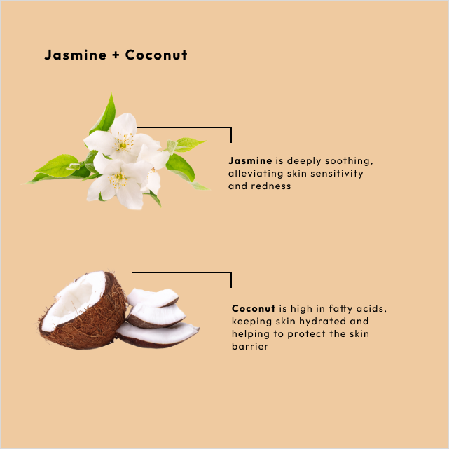 Smoothing Jasmine + Coconut 4-in-1 Packet Box Set