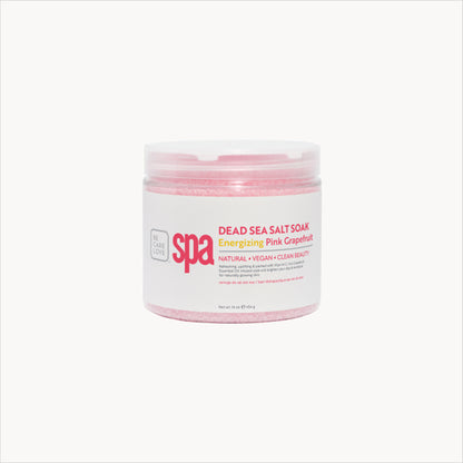 Energizing pink grapefruit Dead Sea salt soak with argan oil
