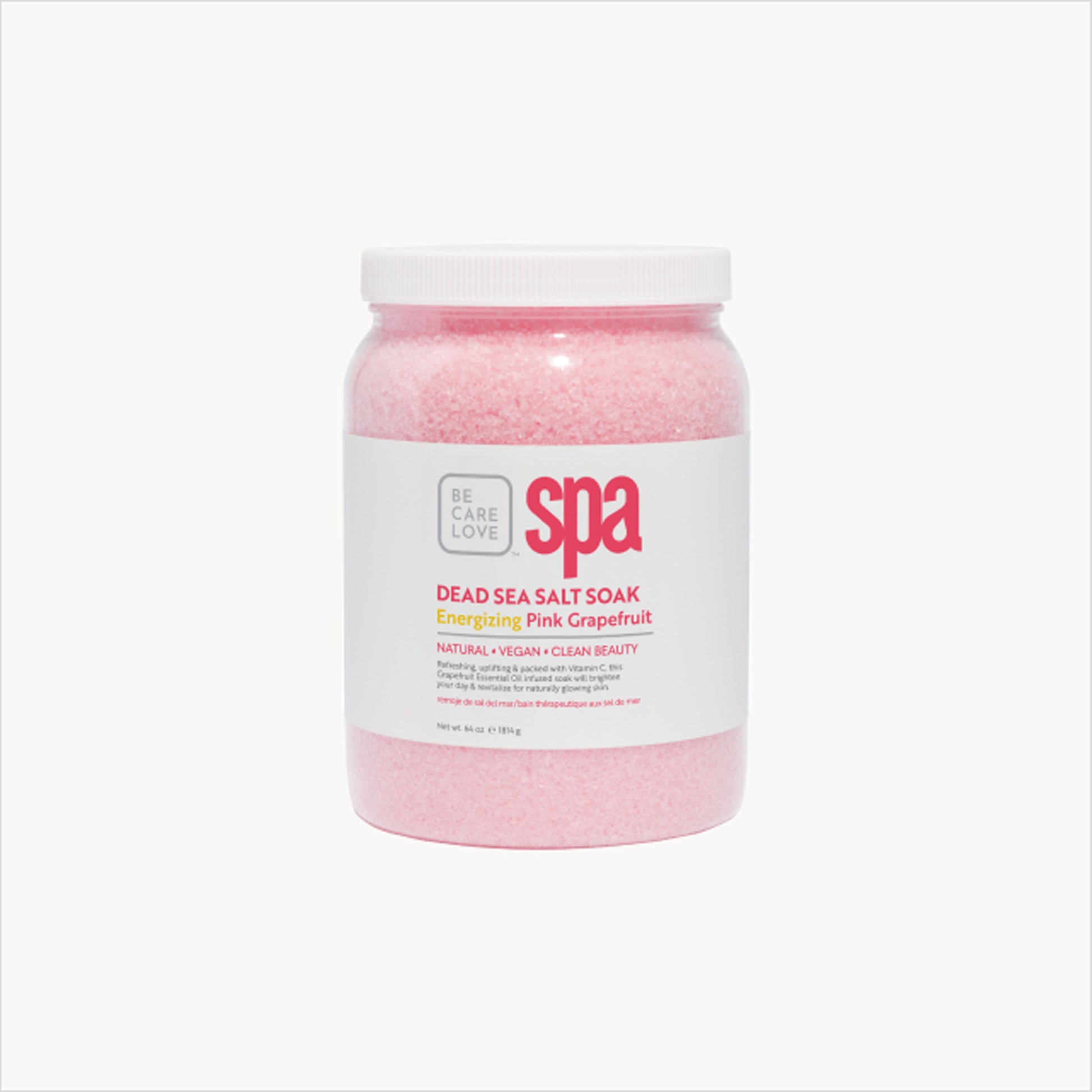 Energizing pink grapefruit Dead Sea salt soak with argan oil
