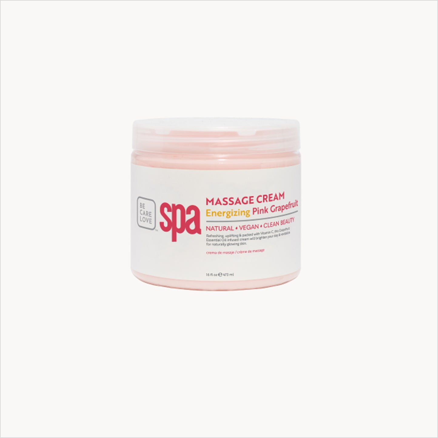 Uplifting pink grapefruit clay mask with argan oil