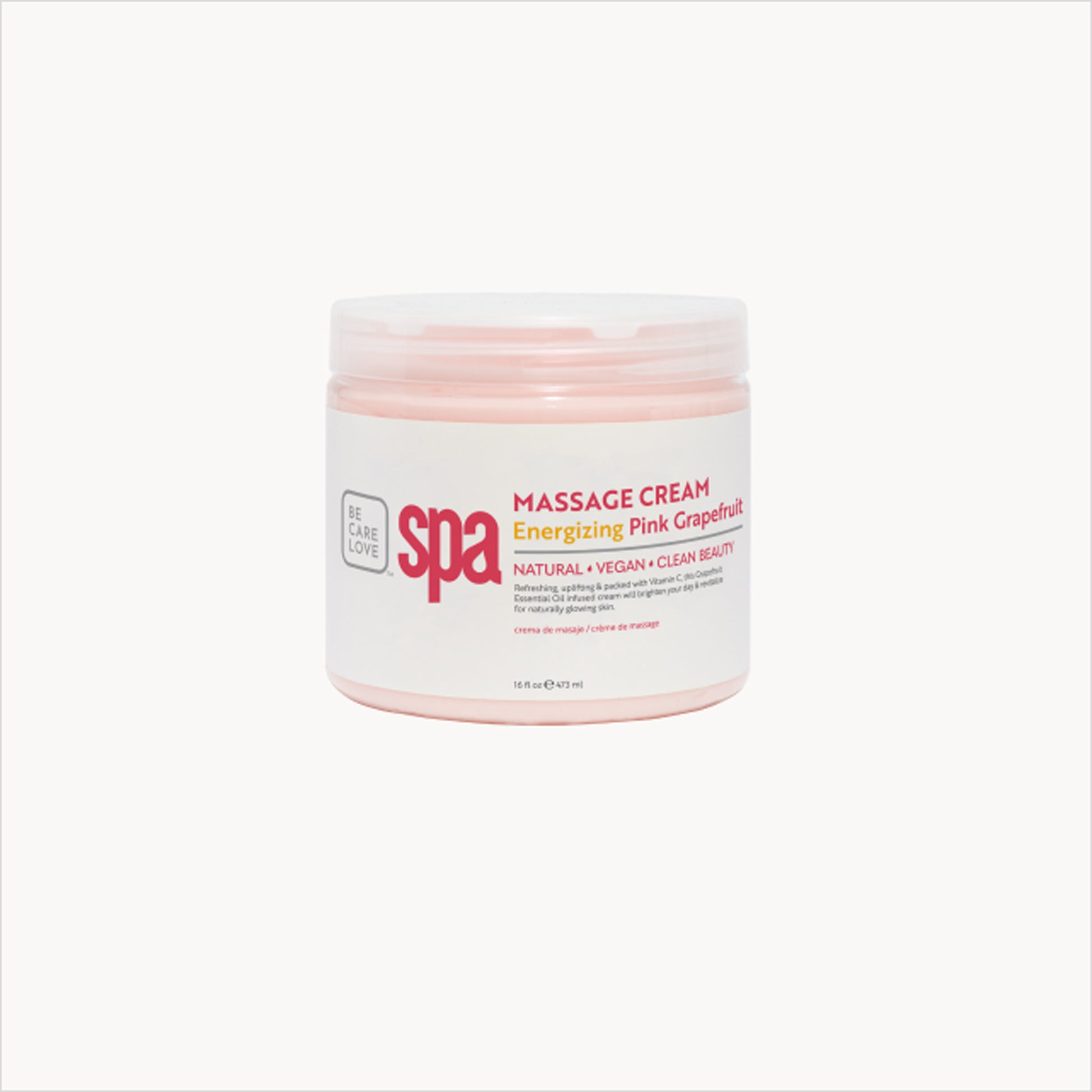 Uplifting pink grapefruit clay mask with argan oil
