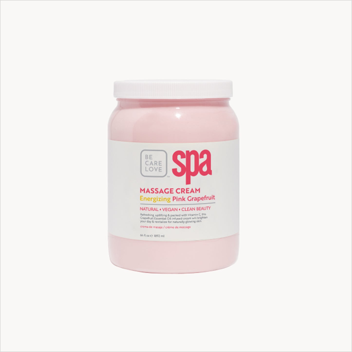 Uplifting pink grapefruit clay mask with argan oil