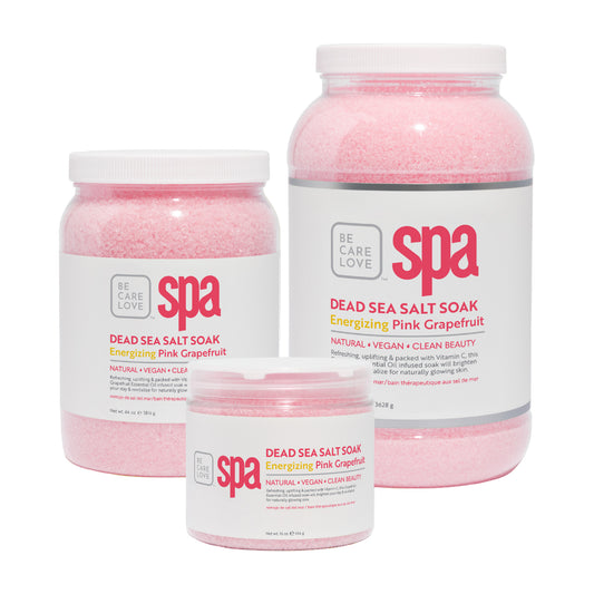 Energizing pink grapefruit Dead Sea salt soak with argan oil