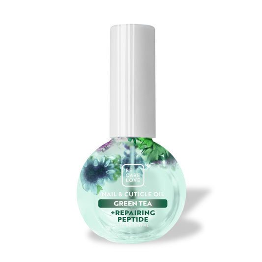 Hydrating nail and cuticle oil with green tea and nourishing peptides