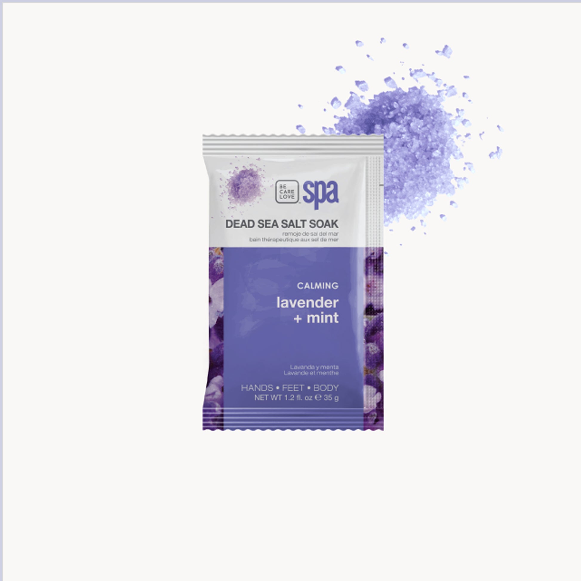 Lavender and mint 4-step calming manicure and pedicure set