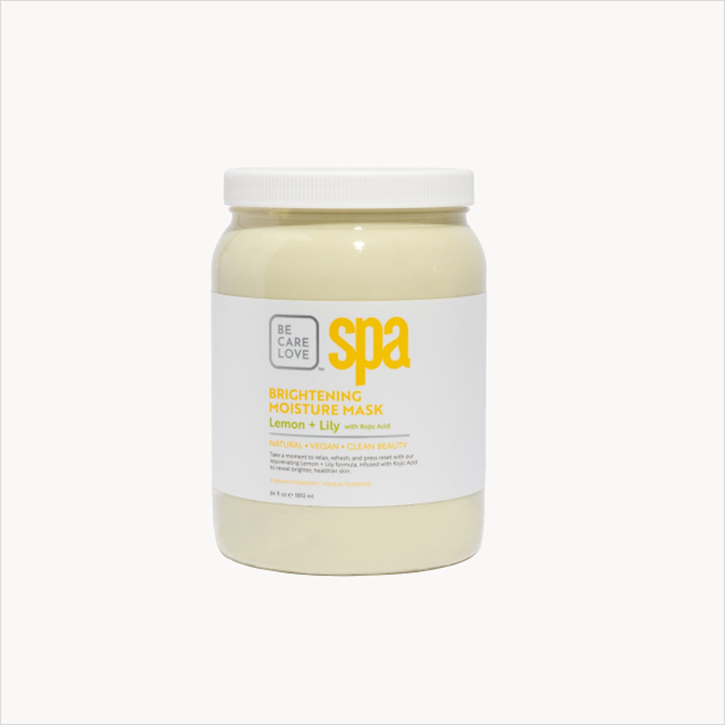 Brightening clay mask with lemon, lily, and organic shea butter
