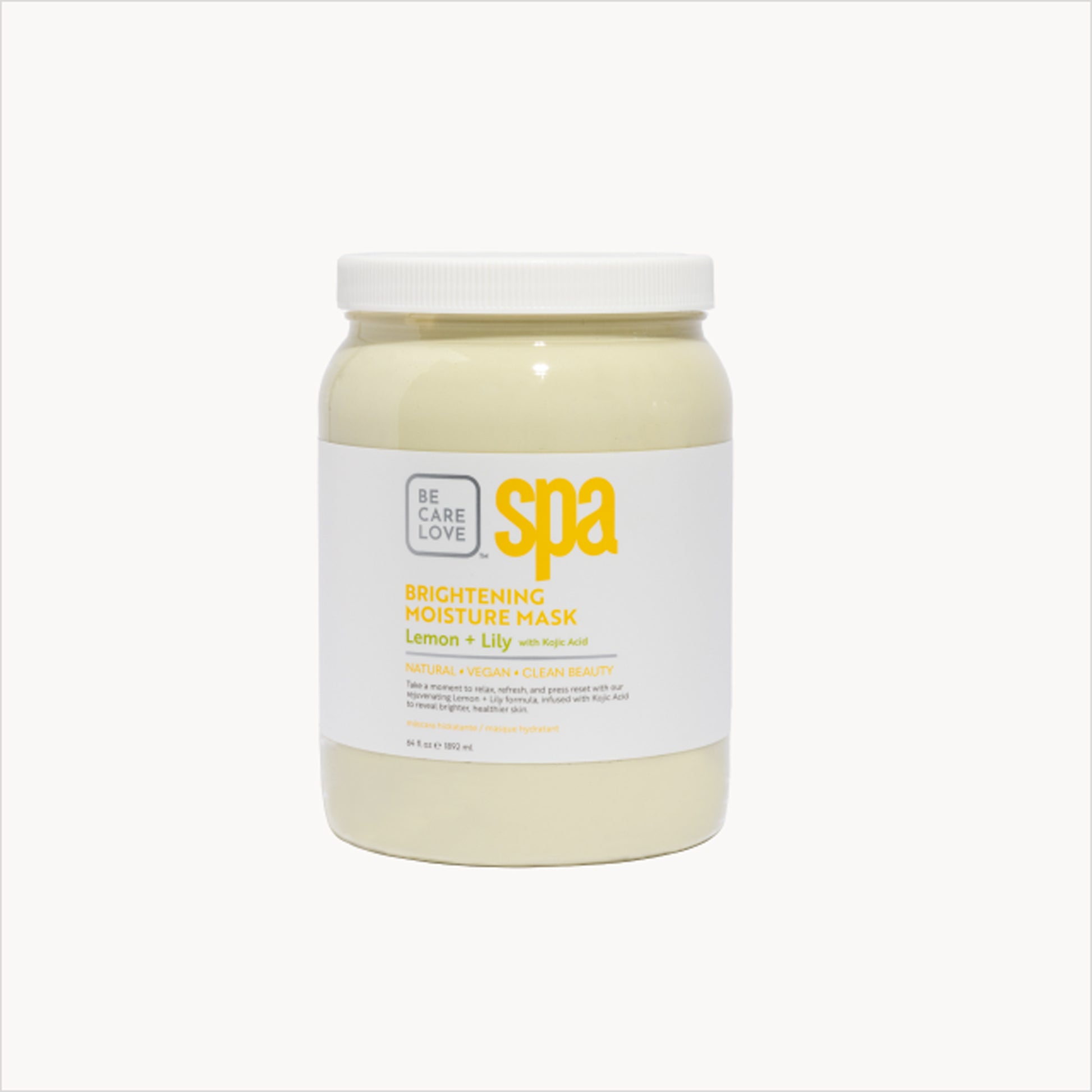 Brightening clay mask with lemon, lily, and organic shea butter