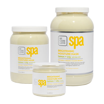 Brightening clay mask with lemon, lily, and organic shea butter