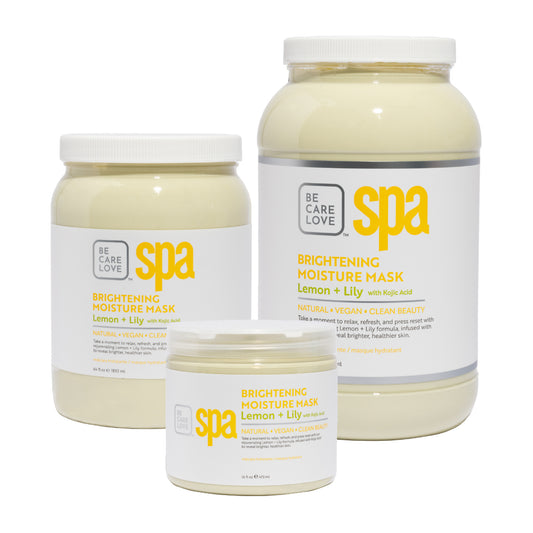 Brightening clay mask with lemon, lily, and organic shea butter