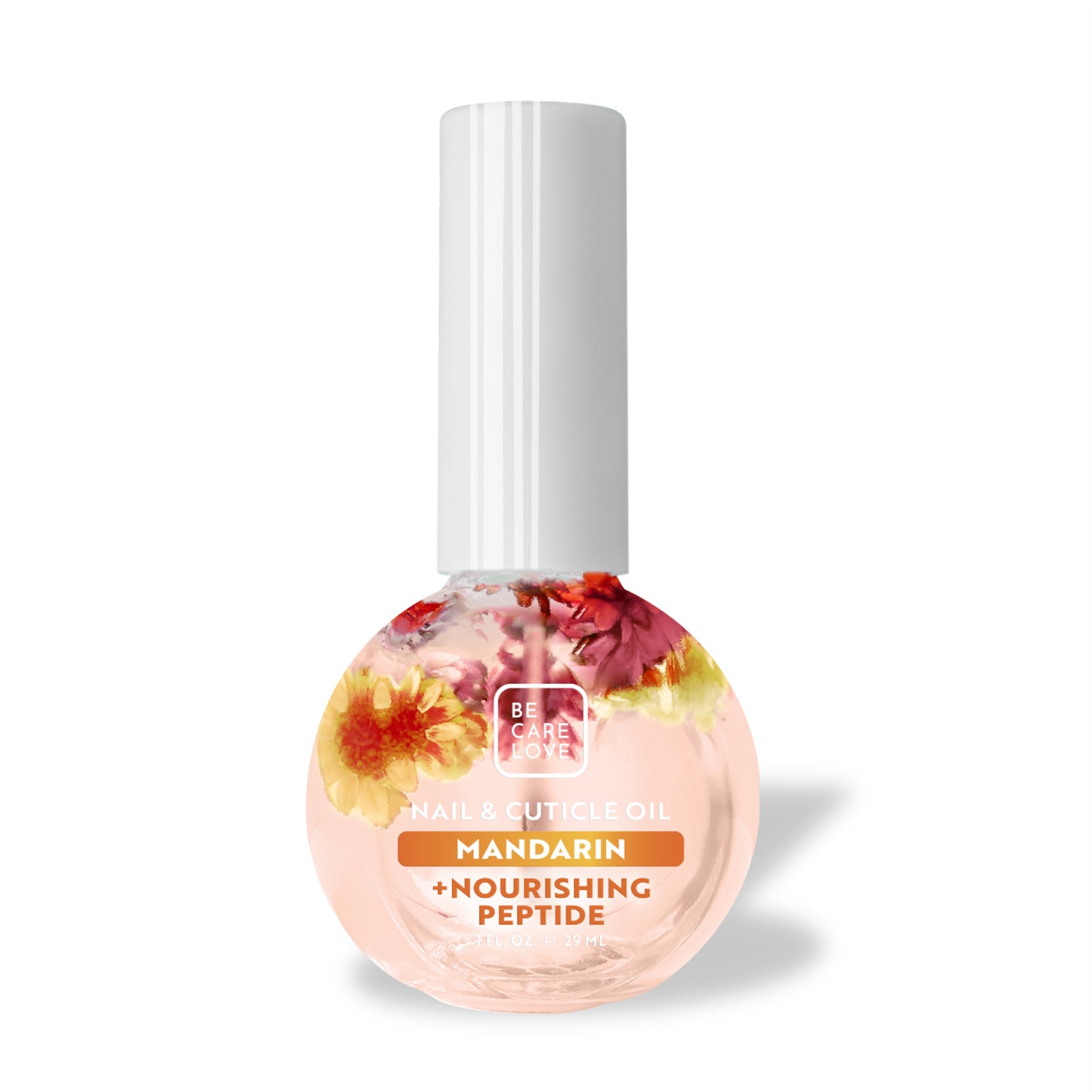 Hydrating nail and cuticle oil with mandarin and nourishing peptides