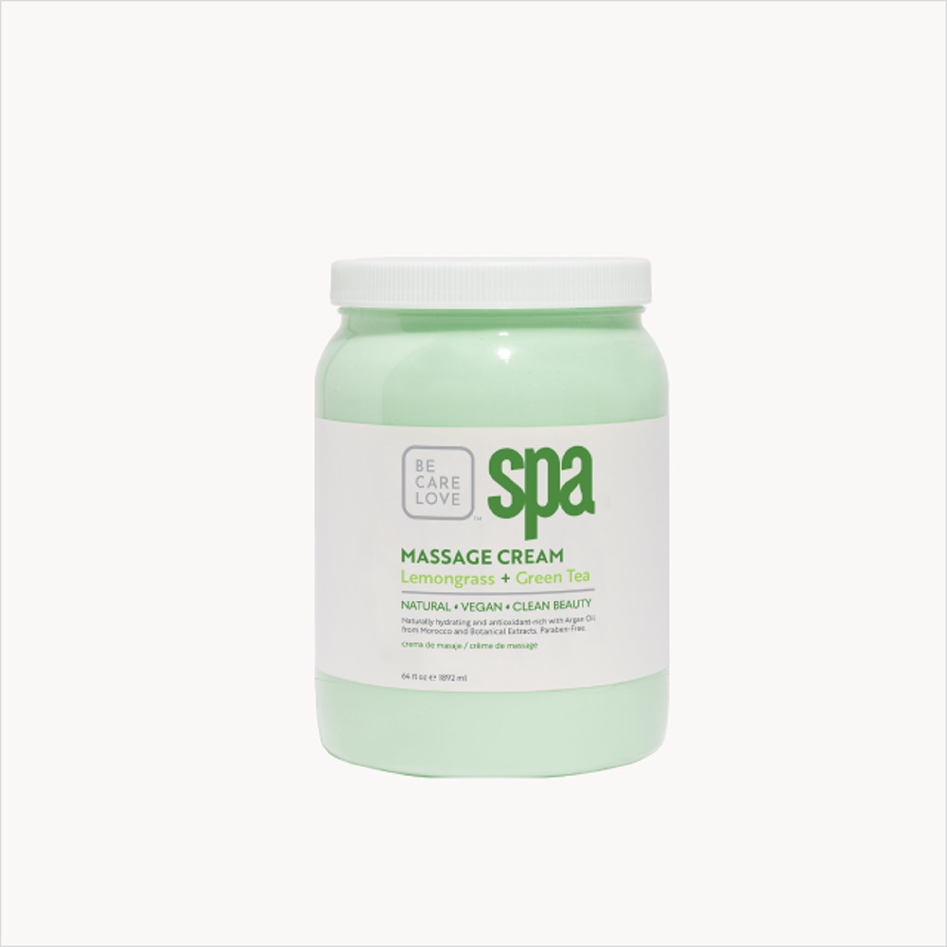Moisturizing massage cream with lemongrass and green tea