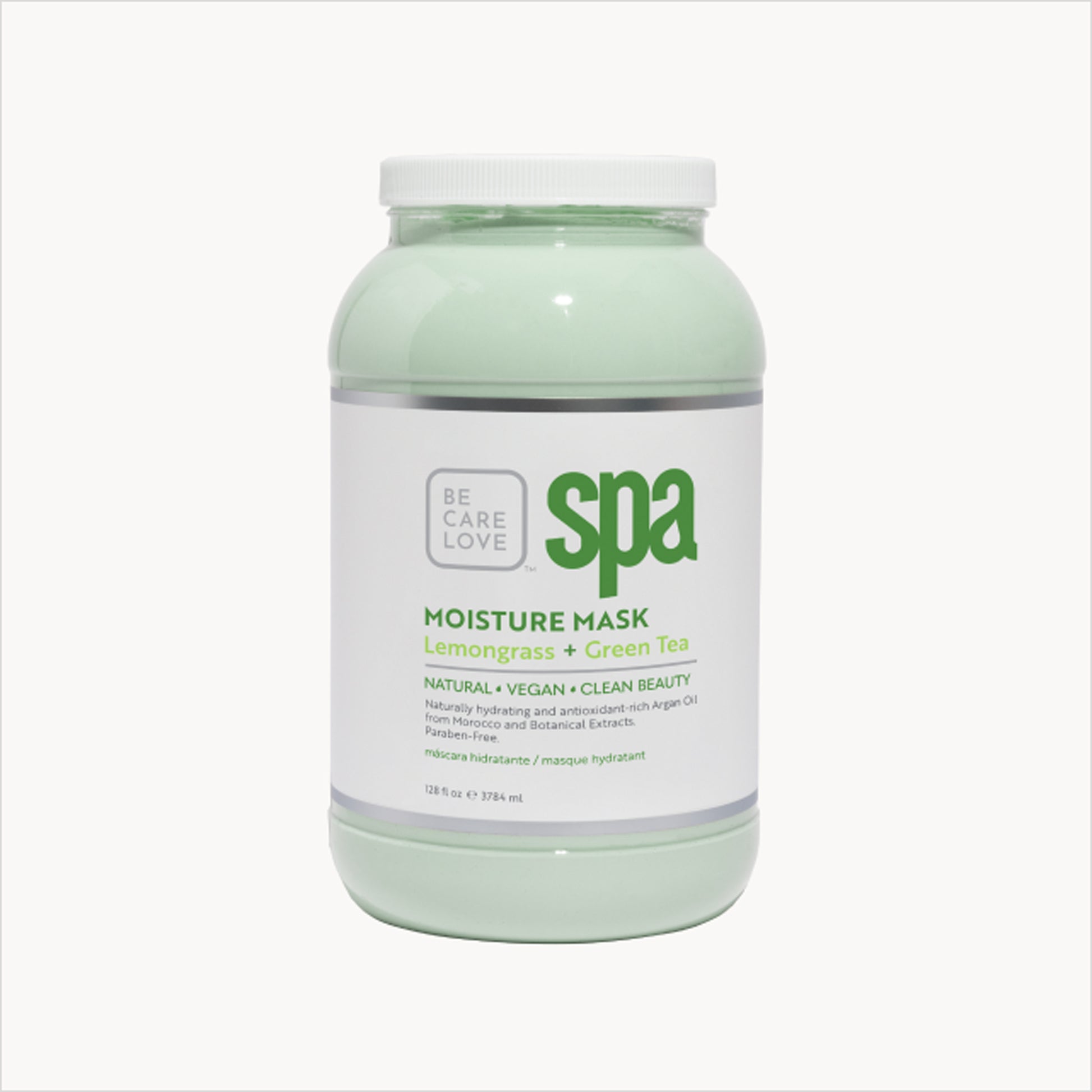 Purifying lemongrass and green tea clay mask with organic botanicals
