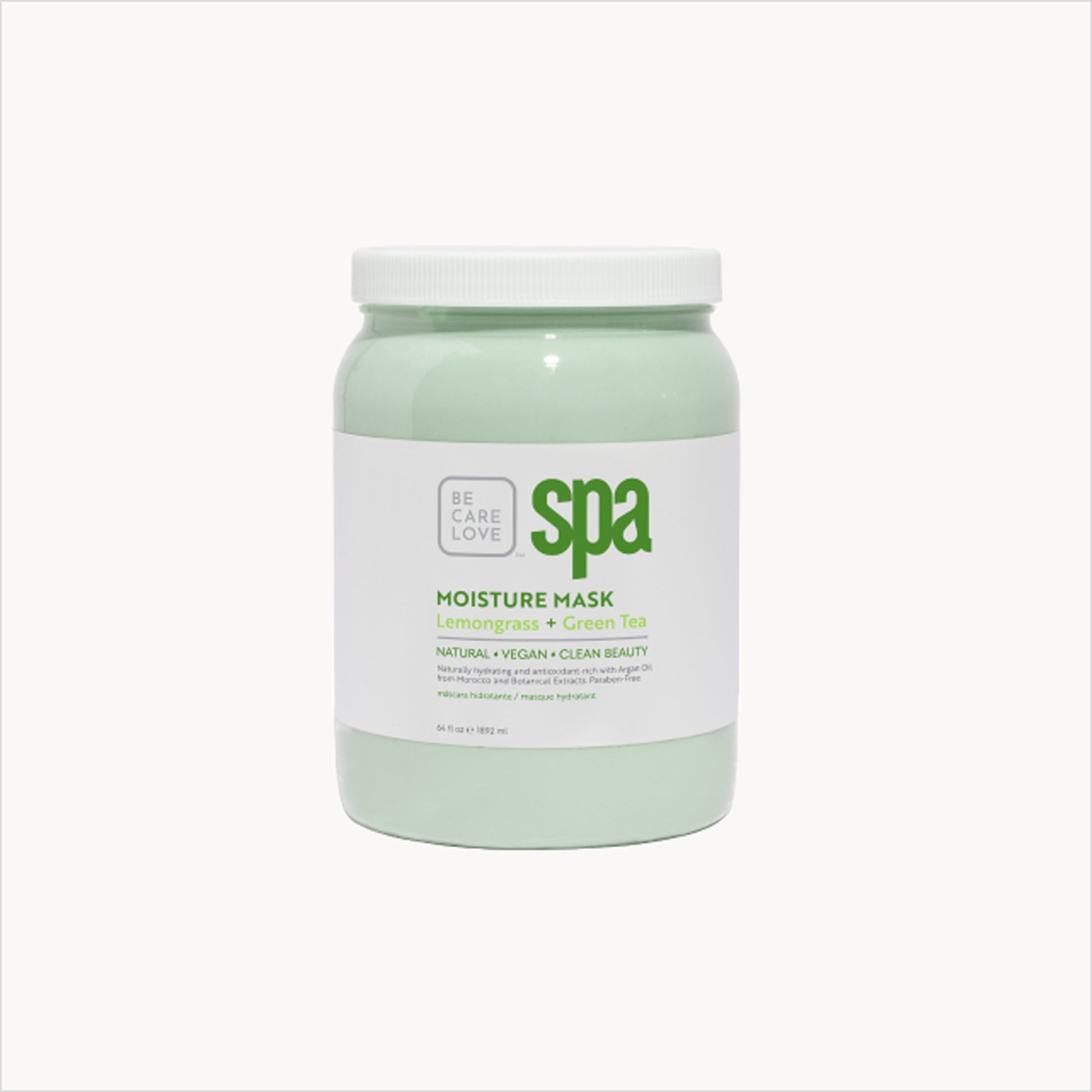 Purifying lemongrass and green tea clay mask with organic botanicals