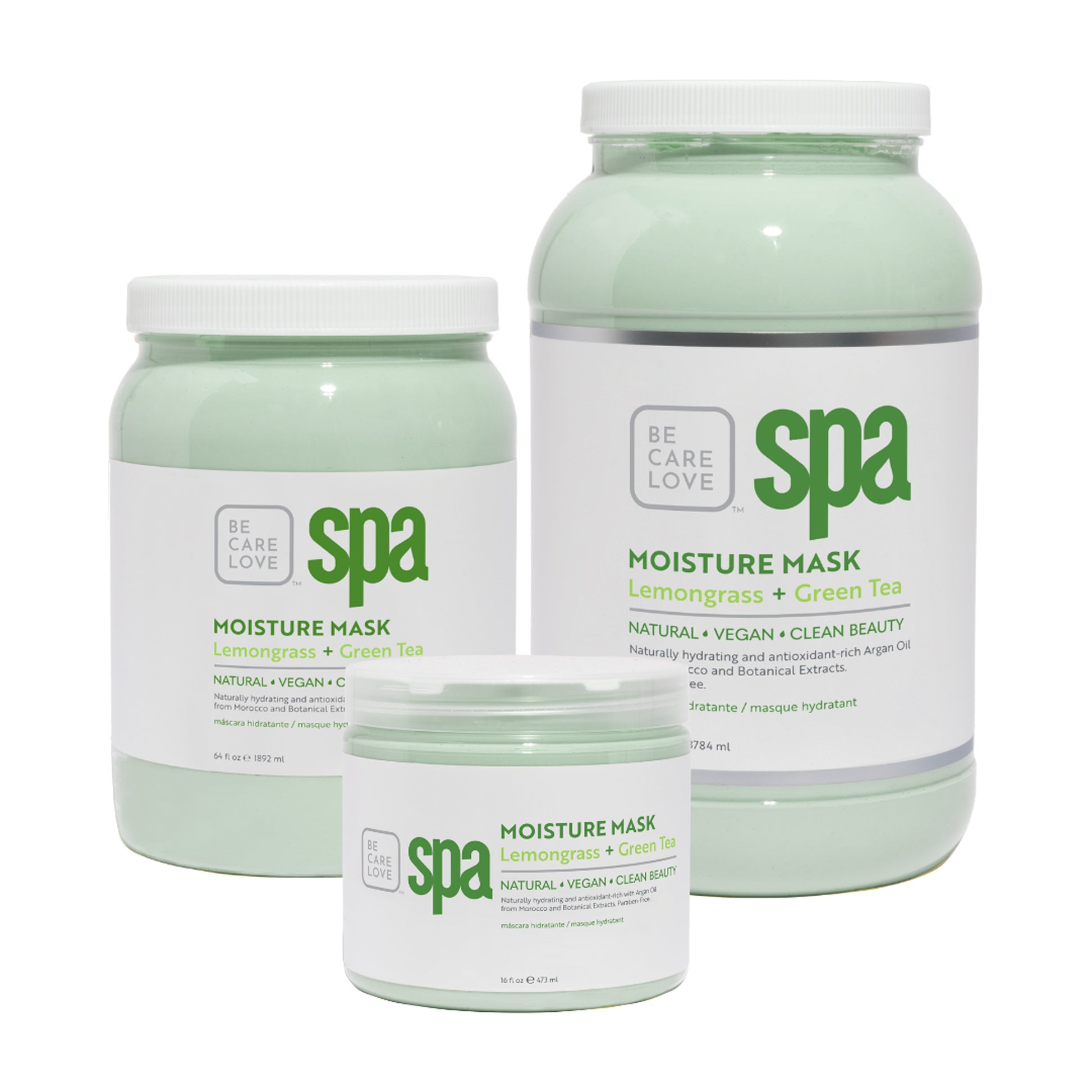 Purifying lemongrass and green tea clay mask with organic botanicals