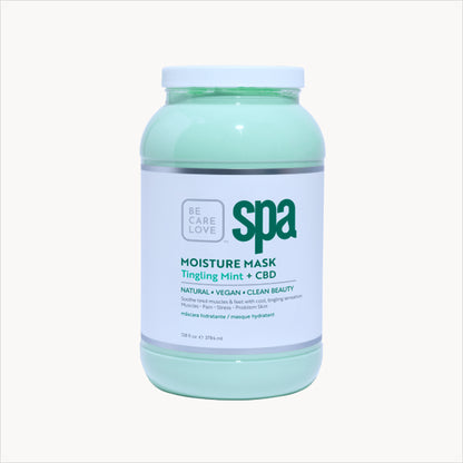 Refreshing mint clay mask with hemp and eucalyptus