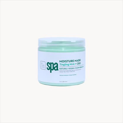 Refreshing mint clay mask with hemp and eucalyptus
